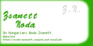 zsanett noda business card